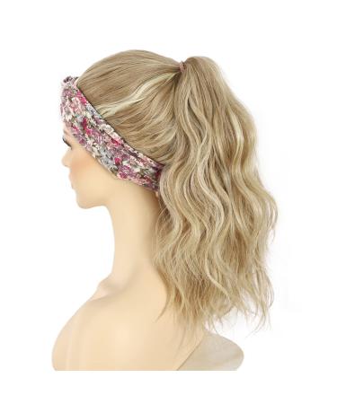 Sapphire Wigs Headband Wig - Highlight Blonde Corrugated Synthetic Wig for Women | 150% Density | 26-Inch Daily Wear & Cosplay - Buy Online on GoSupps.com