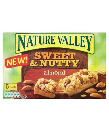 Nature Valley Chewy Sweet & Nutty Bars - Almond (5x30g) - Pack of 6