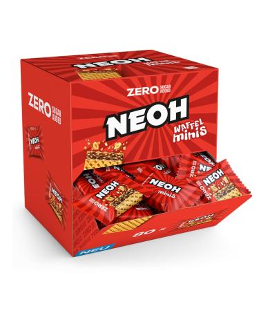 NEOH Low Carb Waffles Hazelnut Chocolate - No Added Sugar - 80x 11g - Hazelnut Crunch Hazelnut 80x 11g