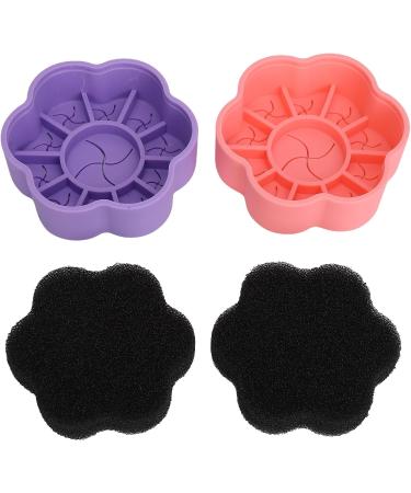 Makeup Brush Cleaning Mat with Color Removal Sponge Wet & Dry Silicone Cleaner Pad for Thorough Residue Removal Organize Brushes Compact & Portable - Buy Online on GoSupps.com