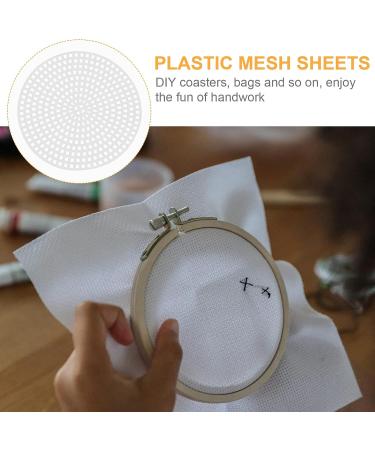 Exceart 30pcs Plastic Canvas Shapes for DIY Cross Stitch Embroidery - Round 7.7cm Mesh Screen for Needlepoint Craft Projects - Buy Online on GoSupps.com
