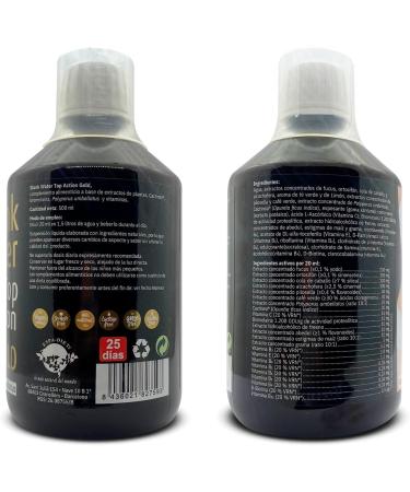 Espadiet Slank Water Top Action Gold with Fucus - Minerals Vitamins Polyporus Umbellatus and Cactinea - Draining and Lymphatic Activator - Elimination of Liquid and Toxins - Bottle with 500 ml - Buy Online on GoSupps.com