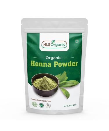 HLS Certified Organic Henna Powder for Natural Orange-Red Hair Color | 227 Gms No Chemicals 100% Natural Hair Dye - Buy Online on GoSupps.com