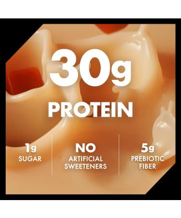 Oikos Protein Shake Salted Caramel 30g High Protein Drinks Shelf Stable Ready to Drink 5g Prebiotic Fiber 12 fl oz Bottle 12 Count Salted Caramel 12 Fl Oz (Pack of 12) - Buy Online on GoSupps.com