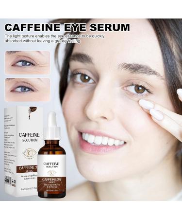 Caffe-ine Eye Serums Under Eye Serums Anti-Aging For Reduce Circles And Puffy Eyes Fade Fine Lines Eye Bags Removal Quick Absorption Brightening Eye Moisturizer Under Eye Firming Essence 30ml - Buy Online on GoSupps.com