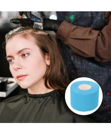 Baluue 5 Rolls Disposable Barber Paper Neck Strips Stretchy Paper Neck Bands Hairdressing Neck Paper Tissue Roll for Salon Haircut Coloring Perming Sky-Blue - Buy Online on GoSupps.com