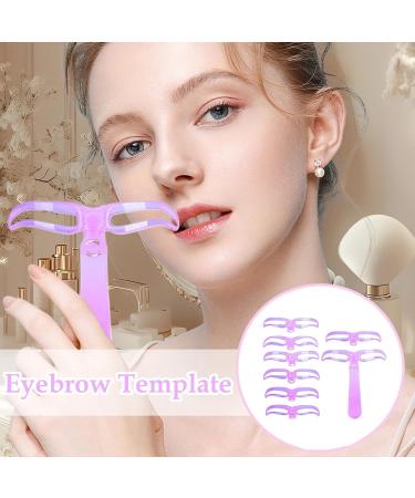 Eyebrow Stencils for Shaping 8 Styles Eyebrow Makeup Aid Portable Washable Eyebrow Shaping Tool for Precise Application Travel Party Date Purple - Buy Online on GoSupps.com