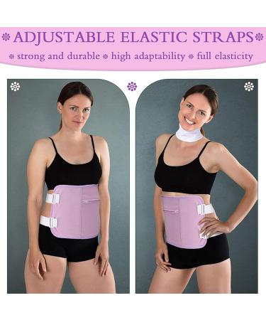 Castor Oil Packs Adjustable Pack Wrap for Waist Liver Joint Muscle Oil-Proof Neck Care Compression Wrap with Straps Abdomen Reproductive System Waist Support - Buy Online on GoSupps.com