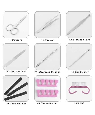 15pcs Foot Scrubber Pedicure Kit - Colossal Foot Rasp, Callus Remover Tool for Wet/Dry Feet - Surgical Grade Stainless Steel Files (Black) - Buy Online on GoSupps.com