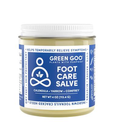 Green Goo Foot Care Salve Reduces Irritation & Provides Pain Relief to Heal & Soothe Your Feet Great for Hikers Climbers Parents & Teachers 4 Oz 92289 4 Ounce (Pack of 1)