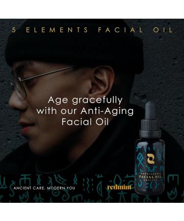 Redmint 5 Elements Ageless Facial Oil | Anti-Aging Moisturizer for Firm & Glowing Skin | TCM-Inspired Radiance | 30ml - Buy Online on GoSupps.com