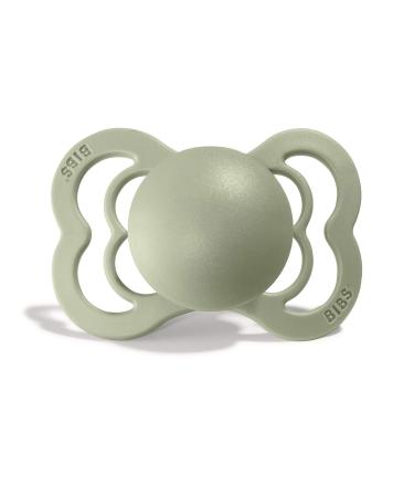 Buy BIBS Supreme Pacifiers Set of 2 - Silicone Size 1 (0-6 months) in Sage & Hunter Green | International Shipping - Buy Online on GoSupps.com