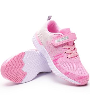 Torotto Running Shoes Children Sports Shoes Boys Girls Outdoor Sneakers Breathable Street Running Shoes 26 EU Y64 Pink
