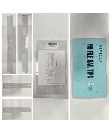 Tomicca 510-Piece Clear Nail Tips Set - Half Cover French & Oval Acrylic Tips for Nail Studios | 12 Sizes for DIY Nail Extensions - Buy Online on GoSupps.com