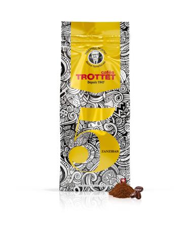 Cafés Trottet N°5 Coffee Bean 250G Arabica Robusta Intensity 7/10 Red Fruit Aromas Artisan Roasting