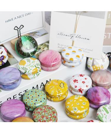 Rarapop 12 Pack Round Empty Tin Candle Jars - 20ml Refillable Travel Tins for Candle, Lip Balm, Salve, Eye Shadow & Powder - Buy Online on GoSupps.com