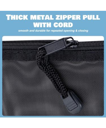 HRX Small Mesh Cosmetic Bags Set - 6pcs Black Zipper Pouches for Travel, Makeup & Organizing - Buy Online on GoSupps.com