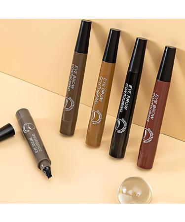 2PCS Whimsyard Eyebrow Pencil Whimsyard Magic Eyebrow Pencil 4 Tip Microblade Creates Natural Looking Brows Effortlessly 3D Waterproof Microblading Eyebrow Pencil Contouring Pen (Red Brown) - Buy Online on GoSupps.com