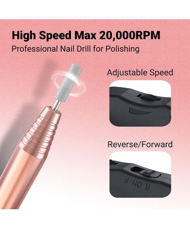 Melodysusia 11-in-1 Electric Nail File Set - Professional Gel Nail Cutter & Pedicure Kit for Nail Studios & DIY Manicures | Golden D-PROFI - Buy Online on GoSupps.com