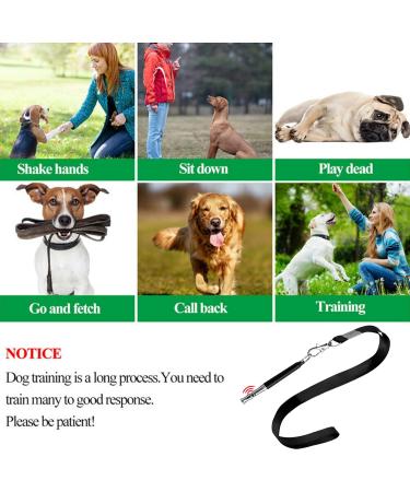 WENSILIAN Dog Whistle 2 Pack Dog Whistle to Stop Barking for Dogs Recall Training Whistle Professional Silent Dog Whistle to Stop Barking Training Control Tool for Puppy with Black Strap Lanyard - Buy Online on GoSupps.com