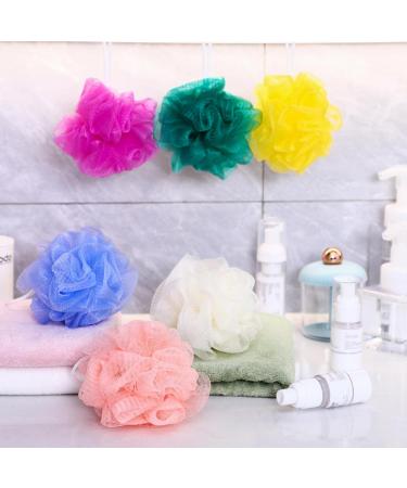 100 Pcs Bath Sponge Shower Loofahs Bulk Exfoliating Body Scrubber Pack - Assorted Colors - Bathing Accessories for Kids, Women, Men - Mesh Balls Travel Cleaning Wash Puff - Buy Online on GoSupps.com
