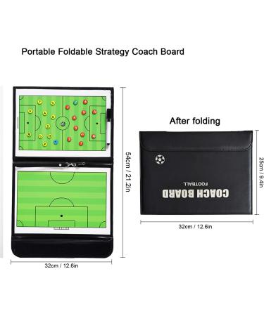 TXENCEX Football Coaching Board Coaches Clipboard Tactical Magnetic Board Kit Portable Strategy Coach Board with Dry Erase  Marker Pen and Zipper Bag - Buy Online on GoSupps.com