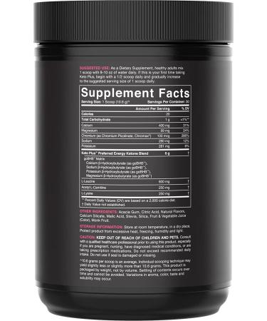 Sports Research Keto Plus GO BHB - Raspberry Lemonade 11.2 oz | Energy Boost & Weight Support - Buy Online on GoSupps.com
