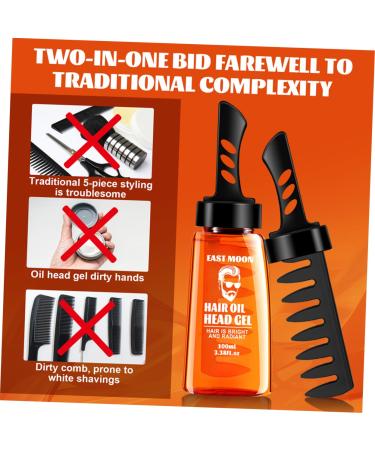 Beaupretty Men's Hair Wax Set - 2pcs Hair Styling Gel Balm & Comb for Perfect Hairstyles | Secure Hold & Easy Application - Buy Online on GoSupps.com