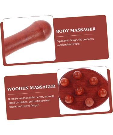 1pc Particle Massager Leg Stick - Abdominal & Body Acupoint Massage Tool | Relaxing Rounded Corners Roller Stick | Portable Fitness & Wellness Aid - Buy Online on GoSupps.com