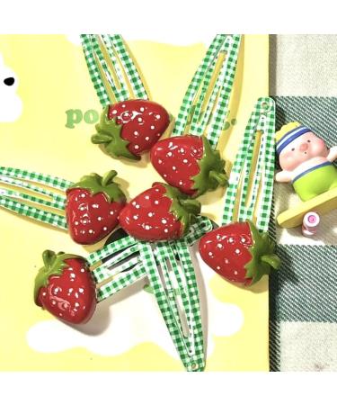Limtula 2 s Girls Small Hair Clip Sweet Side Clip Metal Snap Hairpin Gift Cute Fruit Hair Accessories for Women B - Buy Online on GoSupps.com