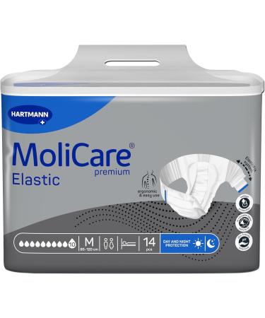 Molicare Premium Elastic Slip - Heavy Incontinence Aids for Men & Women | 10 Drops Size M (85-120 cm) - 14 Pieces - Buy Online on GoSupps.com