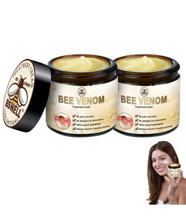 Bee Venom Skin Treatment Cream 2024New Bee Venom Treatment Cream Professional & Deep Nourishment and Repair Beauty Skin Care for Body & Face All Skin for Men & Women (2Cans 30ml) 2Cans 1 Fl Oz (Pack of 1)