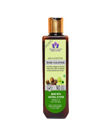 Blessfull Healing Organic Amla & Reetha Hair Cleanser | Shampoo 200 ML (Packing May Vary)