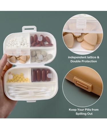 International Travel Pill Box Organizer with Lanyard - Durable & Stylish Daily Use for Outdoors - Buy Online on GoSupps.com