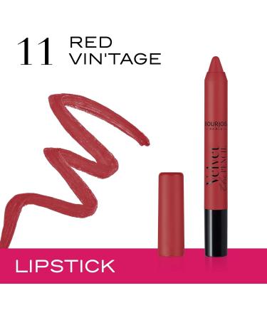 Bourjois Velvet The Pencil Lipstick 11 Red Vintage - 1 Count - Buy Online on GoSupps.com