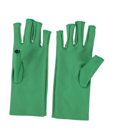 PLAFOPE 1 Pair Nail Gloves Nail Art Tools Sunscreen Gloves Fingerless Gloves Fingerless Manicure Gloves Anti-uv Gloves Manicure Gloves Fingerless Mitts Manicure Tools 20X8X0.4CM