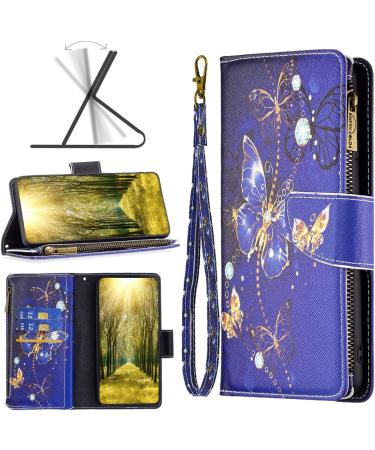 VQWQ Mobile Phone Case for Xiaomi Redmi Note 12 5G & Poco X5 - Protective Leather Folding Case with Lanyard & Magnetic Closure - Butterfly Design - Buy Online on GoSupps.com