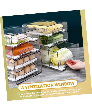 Hemobllo Kitchen Clear Storage Containers Tray Supplies Fridge for Refrigerator Holder Container re-usable - Buy Online on GoSupps.com