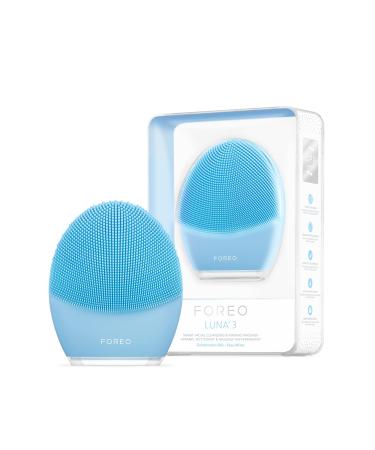 FOREO LUNA 3 Facial Cleansing Brush | Anti Aging Face Massager | Enhances Absorption of Facial Skin Care Products | For Clean & Healthy Face Care | Simple & Easy | Waterproof Combination Skin