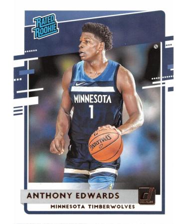 2020-21 Panini Donruss Basketball #201 Anthony Edwards Rookie Card - Rated Rookie
