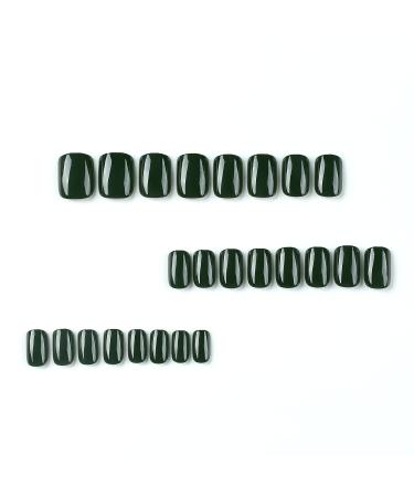 Buy Quadratic Black Acrylic Press-On Nails - 24 Full Cover Artificial Nails with Glue | MouyouGlow for Women BB10 - International Shipping Available - Buy Online on GoSupps.com