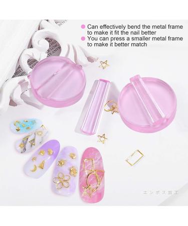 2 Pieces Nail Art Metal Slice - Premium Nail Art Supplies for Stunning Designs | International Shipping Available - Buy Online on GoSupps.com