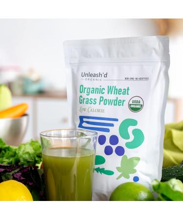 Organic Wheatgrass Powder 1 LB - Green Superfood for Smoothies and Salads - 16 OZ of Immune-Boosting Vitamins, Fibers, and Minerals - Vegan Friendly - Buy Online on GoSupps.com