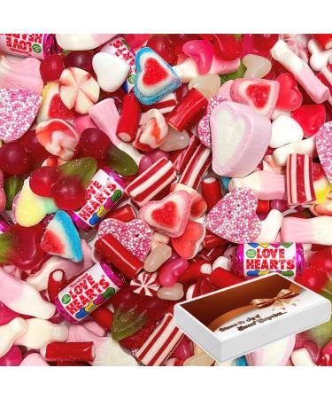Valentines Day Ultimate Pick & Mix Love Hearts Sweets Bulk with Gift Box (1kg)