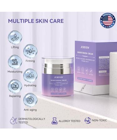 Face Moisturizer Retinol Cream Neck Collagen Cream for Tightening Skin Anti Aging Day & Night Deep Facial Moisturizer for Women & Men Tighten and Lift Wrinkle - Buy Online on GoSupps.com