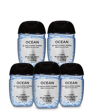 Bath & Body Works PocketBac Hand Sanitizer Gel Ocean For Men 5pc Bundle - Buy Online on GoSupps.com
