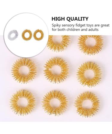 Shop Toyandona 20-Pack Finger Massage Rings - Spiky Sensory Toys for Stress Relief & Relaxation - Buy Online on GoSupps.com