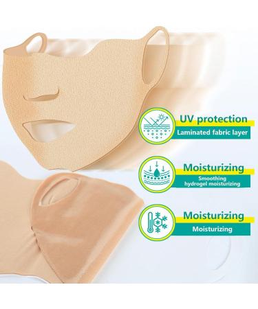 5 Pcs Jelly Sun Mask UV Protection Moisturizing Cooling Mask for Women Summer Sports Golf Cycling - Buy Online on GoSupps.com