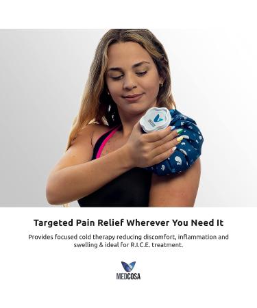 Medcosa Ice Bag - Reusable Soft Fabric Ice Pack for Sport Injuries, R.I.C.E Treatment, Scrapes & Headaches - Buy Online on GoSupps.com