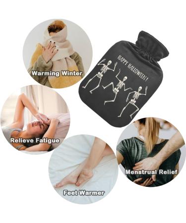 NAANLE Happy Halloween Hot Water Bottle - Transparent Hand/Foot Warmer for Pain Relief & Heat Therapy - 1L - Buy Online on GoSupps.com
